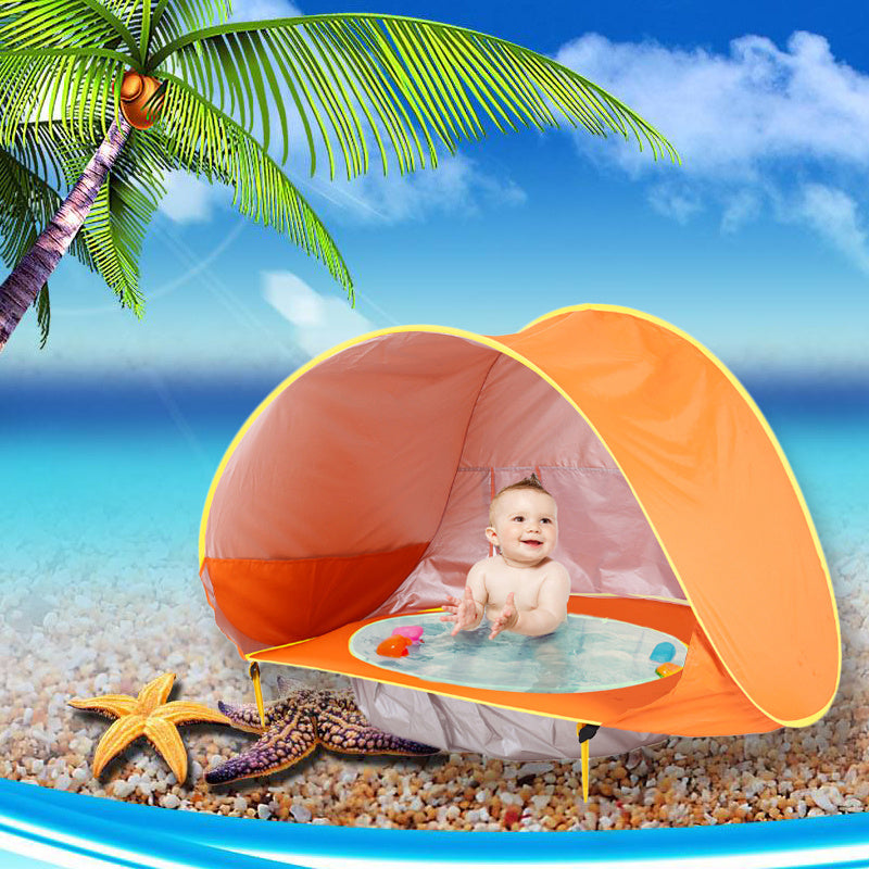 Strandtält med pool